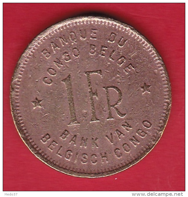 Congo Belge - 1 Franc 1949 - 1945-1951: Régence