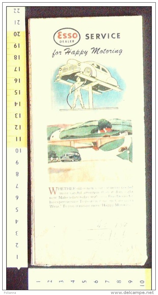 B1795 - CARTINA ROAD MAP ESSO Anni '50 - ARKANSAS LOUISIANA - Carte Stradali