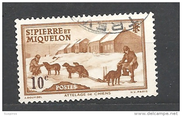 ST. PIERRE & MIQUELON  1938 Local Motives YVERT 173 MNH - Unused Stamps
