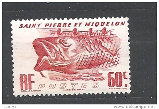 ST. PIERRE & MIQUELON  1947 Local Motives     YVERT 329 MNHINGED OG - Ungebraucht