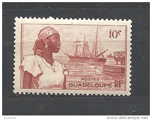 GUADALUPE  1947 Local Motives PORT OF BASSE TERRE MNH YV 197 - Neufs