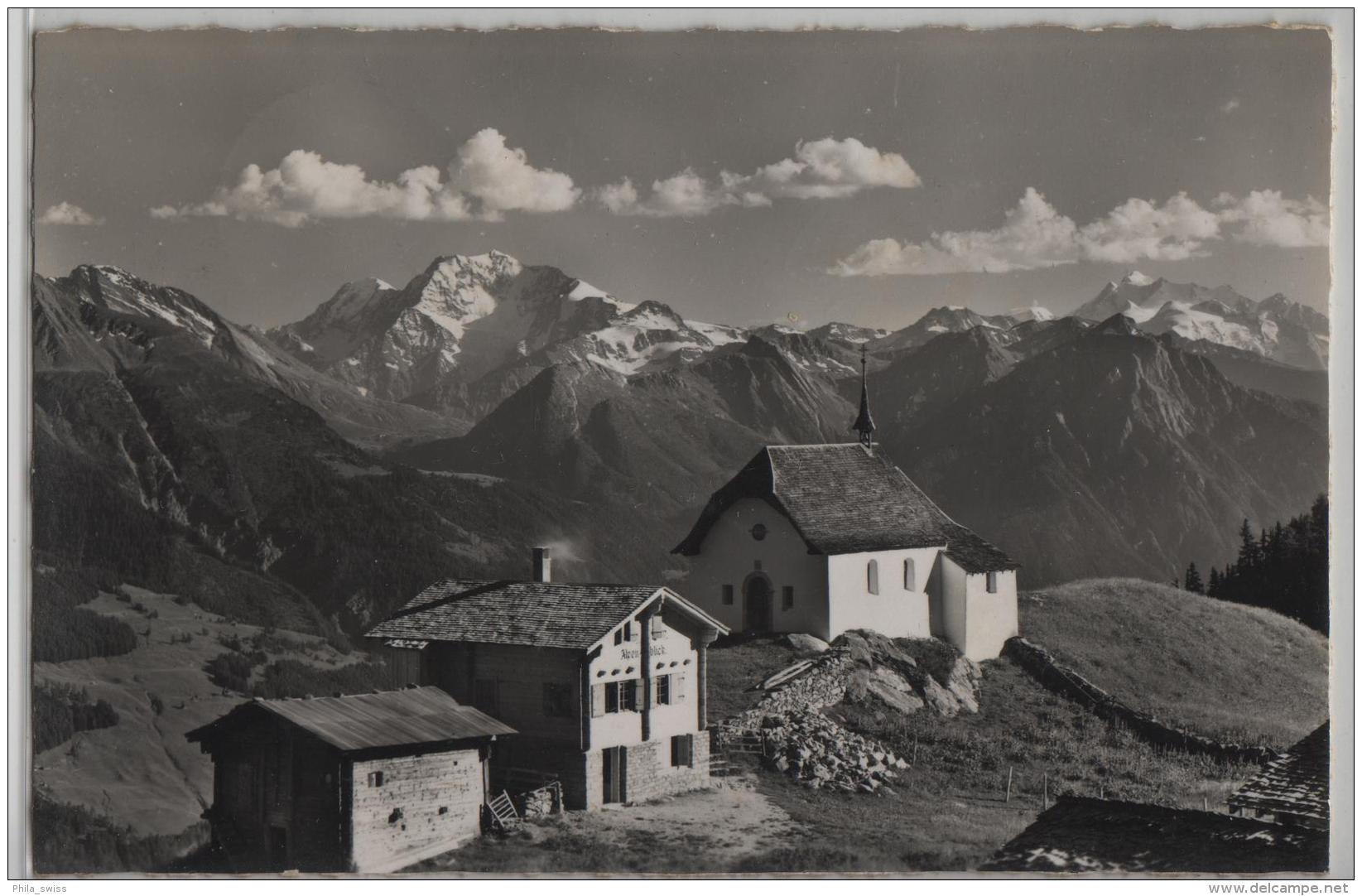 Die Kapelle Bettmeralp Ob Betten - Hübschhorn, Weissmies, Fletschhorn, Mischabel - Photo: E. Gyger - Autres & Non Classés