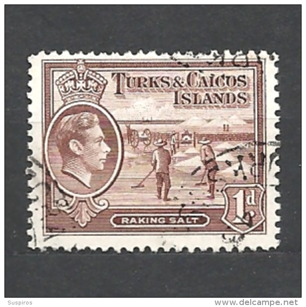 TURKS & CAICOS    1938 King George VI USED - Turcas Y Caicos