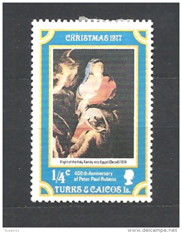 TURKS & CAICOS    1977 Christmas - The 400th Anniversary Of The Birth Of Peter Paul Rubens, 1577-1640 MNHINGED - Turcas Y Caicos