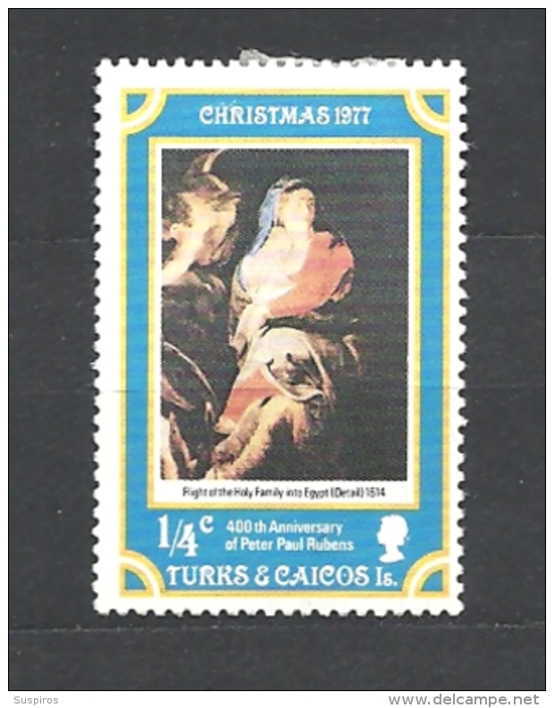 TURKS & CAICOS    1977 Christmas - The 400th Anniversary Of The Birth Of Peter Paul Rubens, 1577-1640 MNHINGED - Turks E Caicos