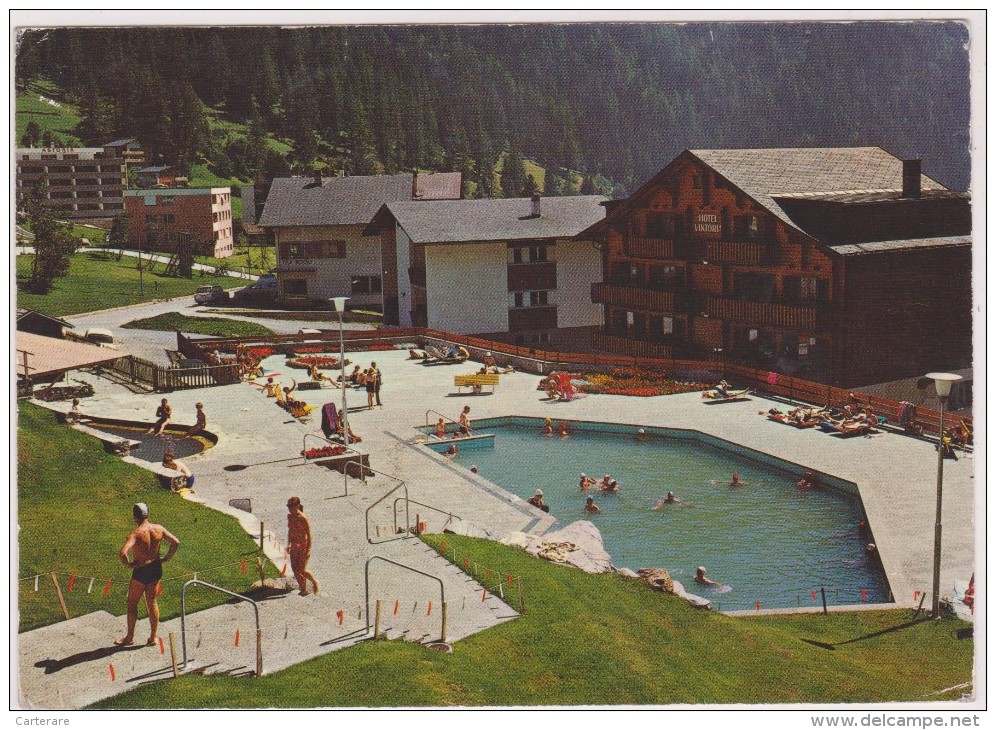 SUISSE,SWITZERLAND,SWISS, HELVETIA,SCHWEIZ,SVIZZERA ,VALAIS,LEUKERBAD-LOECHE LES BAINS,PISCINE - Loèche