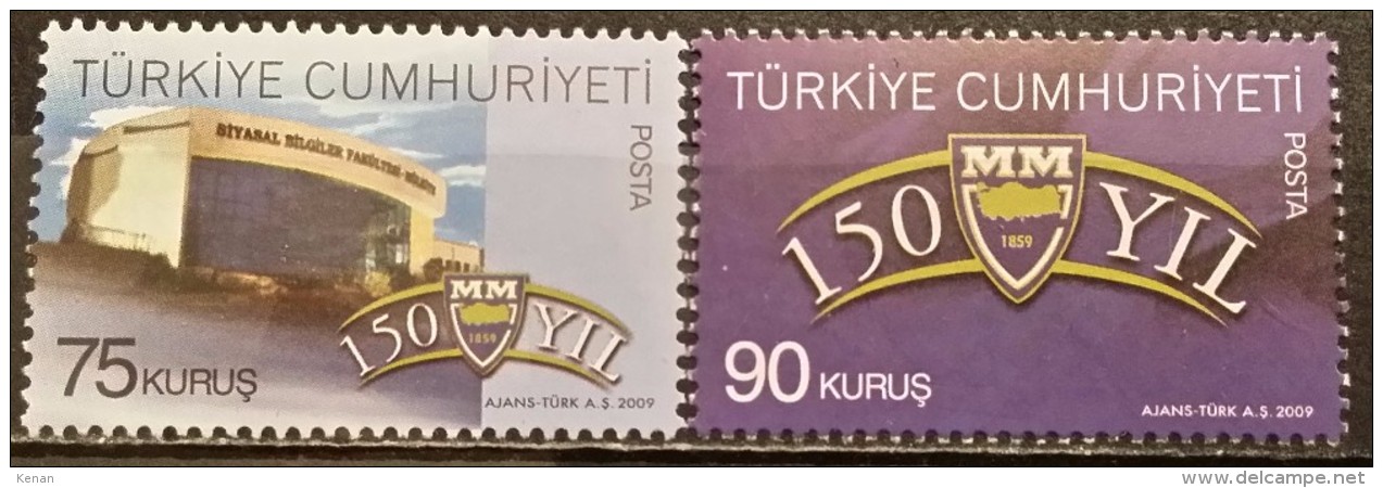 Turkey, 2009, Mi: 3783/84 (MNH) - Ongebruikt