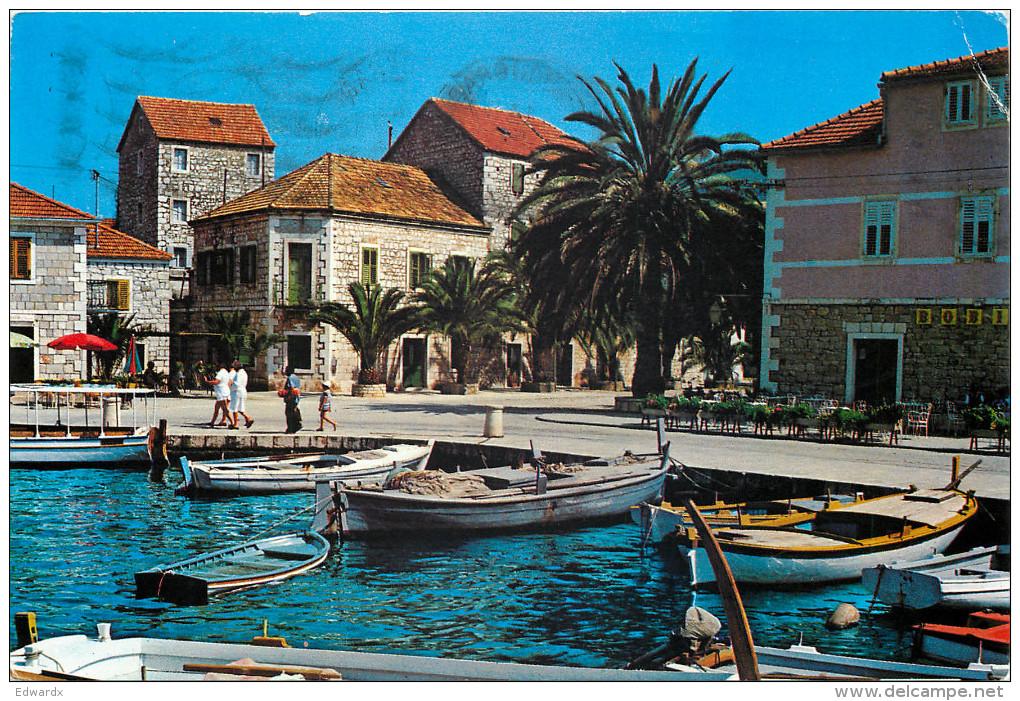 Stari Grad, Croatia Postcard Posted 1988 Stamp - Croatia