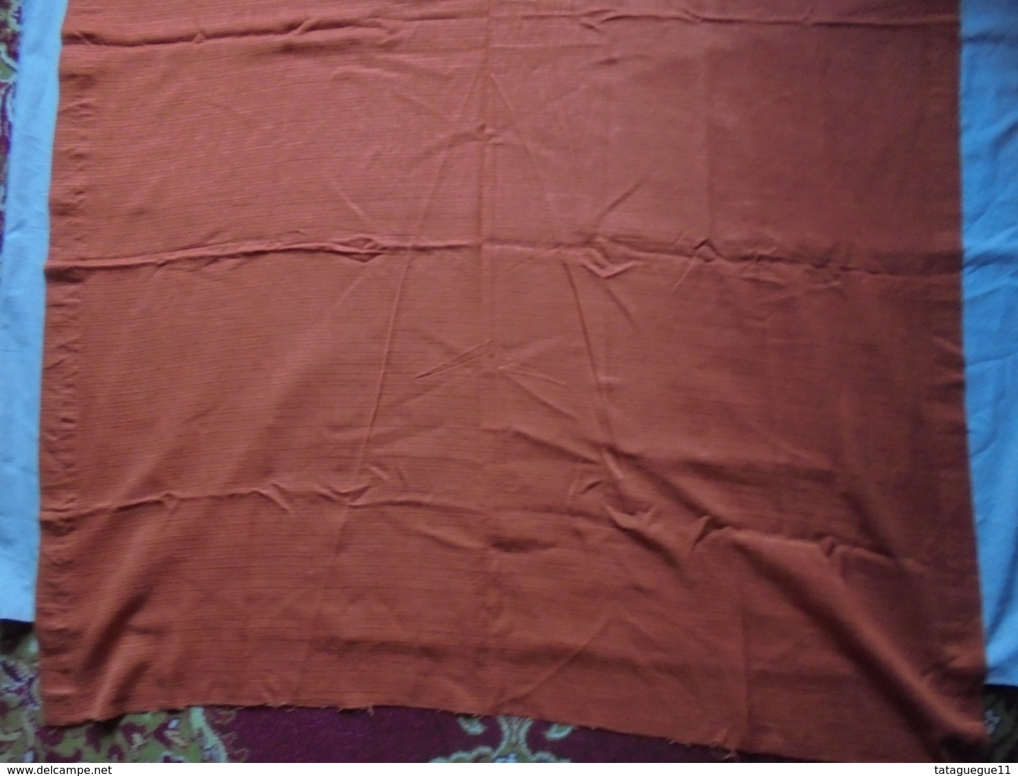 Coupon De Tissu D'ameublement, Rideau - Couleur Orange... Vintage - Laces & Cloth