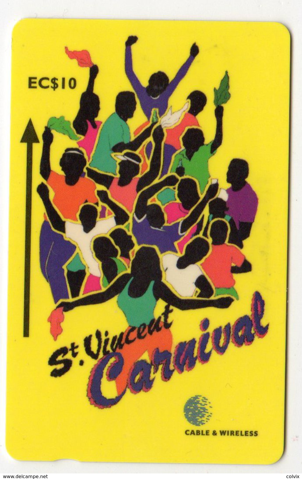 SAINT VINCENT Et GRENADINES REF MVCARDS STV-304A CABLE & WIRELESS 10$ CARNIVAL Série 2/4 - St. Vincent & Die Grenadinen