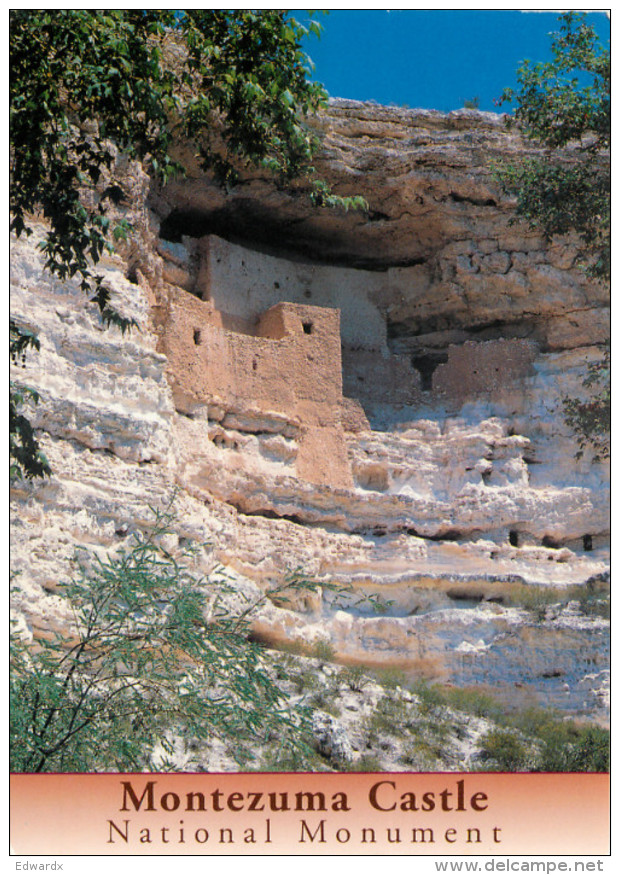 Montezuma Castle National Monument, Arizona, United States US Postcard Posted 2001 Stamp - Autres & Non Classés