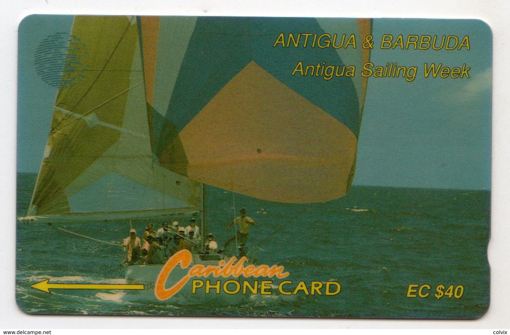 ANTIGUA & BARBUDA REF MVCARDS ANT-7C CABLE & WIRELESS 40$ 7CATC Sailing Week 1 - Antigua Et Barbuda