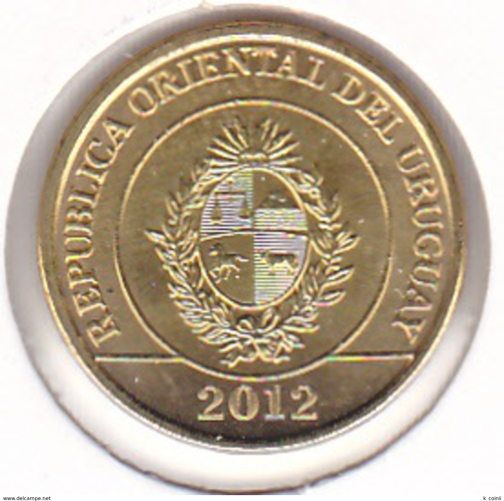 Uruguay - 1 Peso 2012 Mulita Animal - UNC - Uruguay