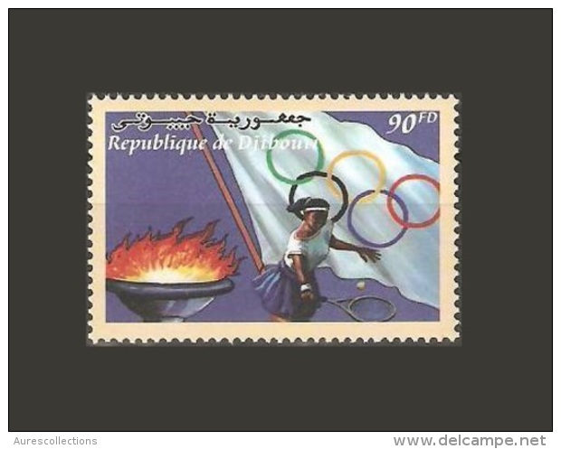 DJIBOUTI OLYMPICS OLYMPIC GAMES TENNIS JEUX OLYMPIQUES OLYMPIQUE JO SYDNEY 1998 2000 MNH ** RARE - Ete 2000: Sydney