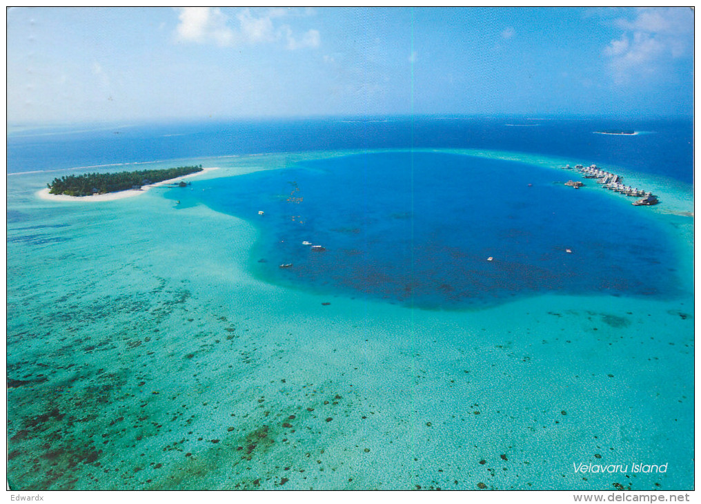 Velavaru Island, Maldives Postcard Posted 2012 Stamp - Maldives