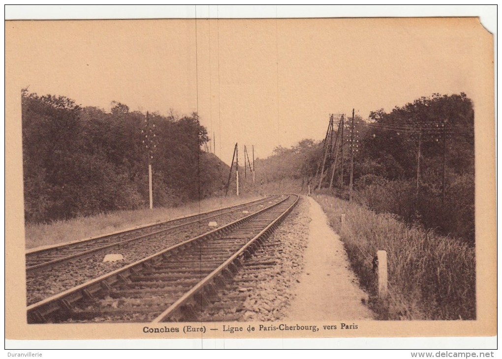 27 - CONCHES - Ligne De Chemin De Fer PARIS CHERBOURG - Conches-en-Ouche