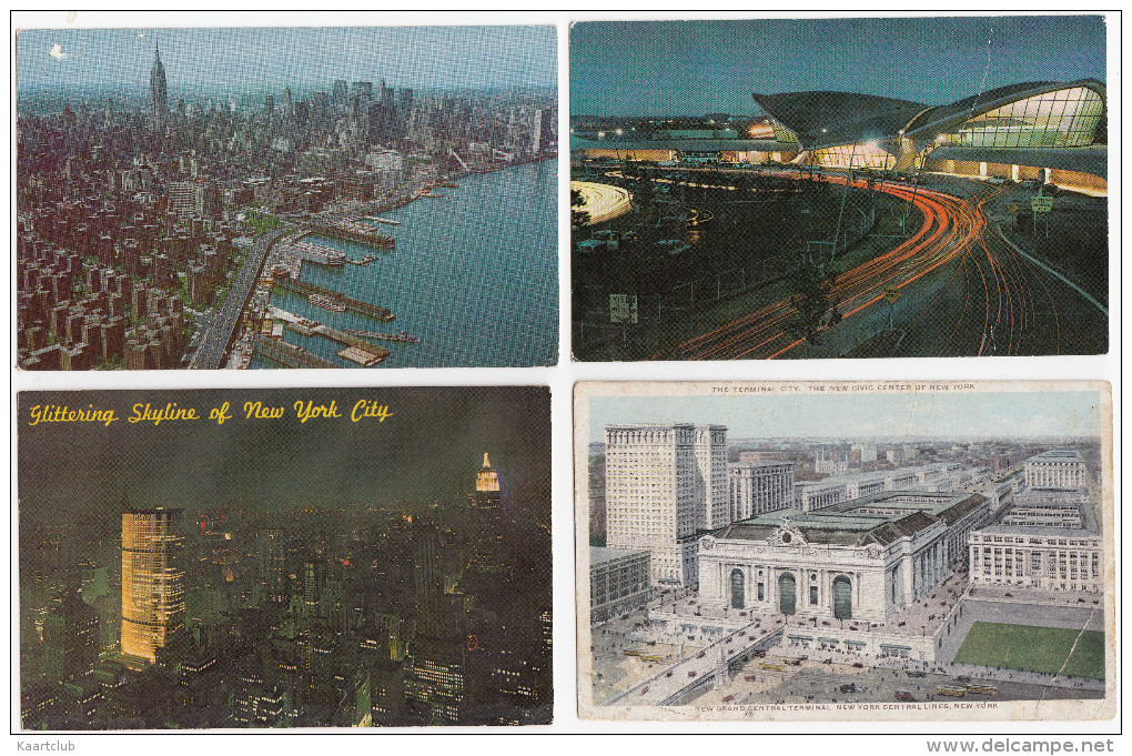 8 Old Postcards Of New York City - (All Cards Have Issues, Creases, Folds, Wear And Tear)  - (N.Y.C.,- USA) - Collezioni & Lotti