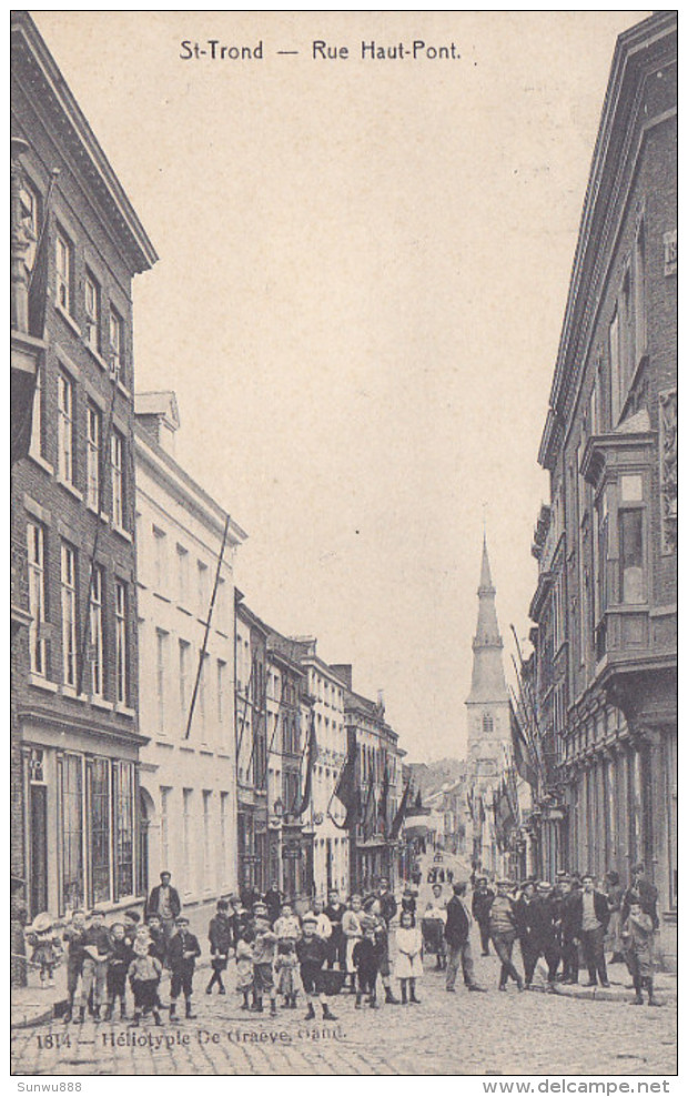 St Truiden St Trond - Rue Haut-Pont (top Animation, Héliotypie De Graeve, 1911) - Sint-Truiden