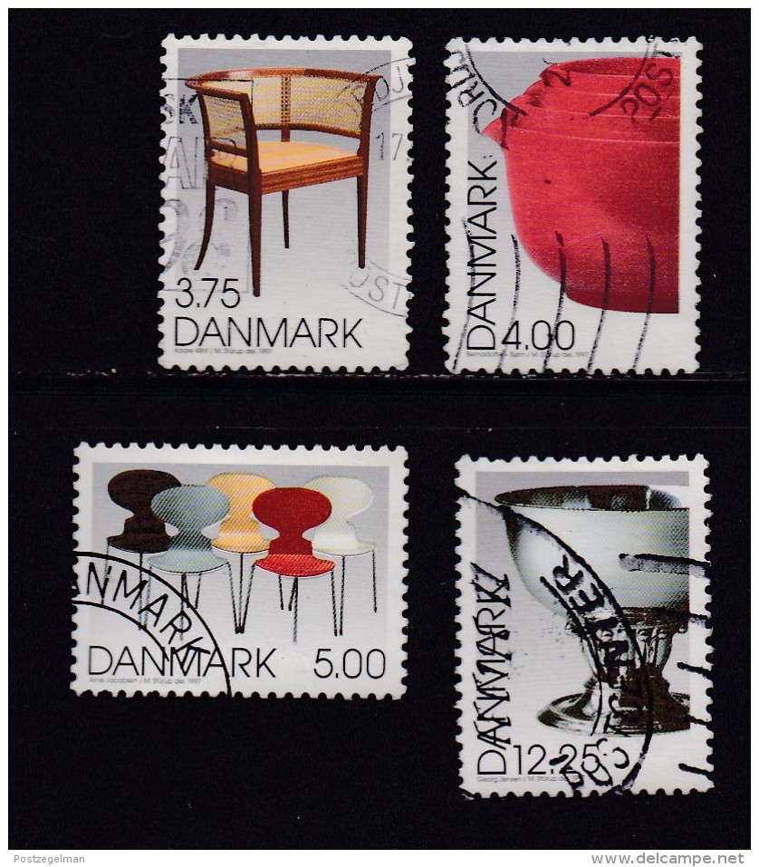 DENMARK, 1997, Used Stamp(s), Designer Products, MI 1166-1169, #10236, Complete - Used Stamps