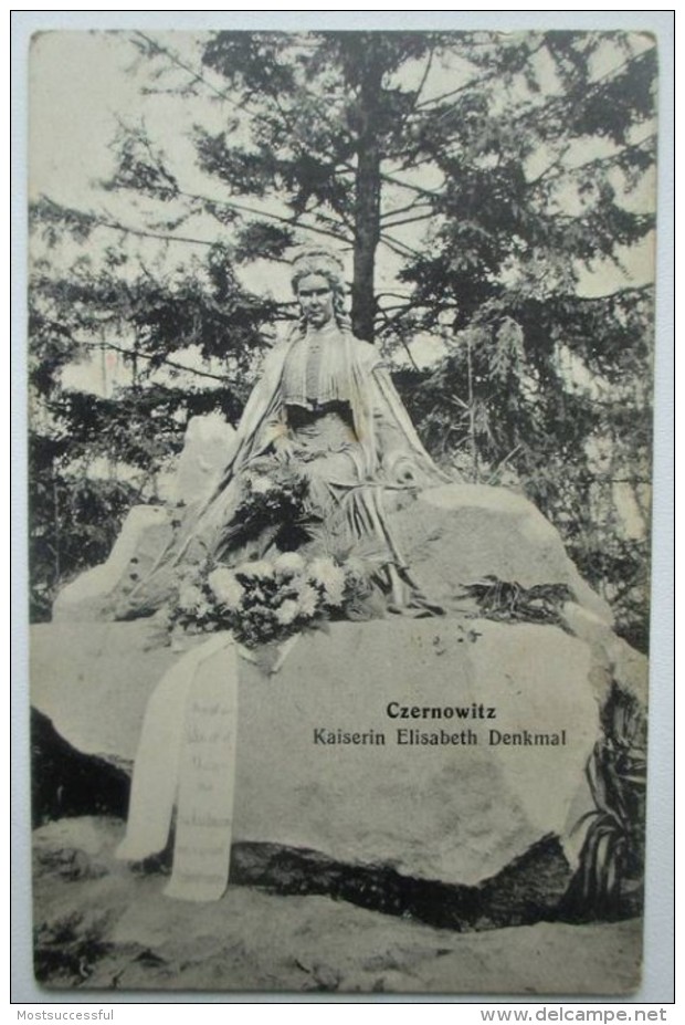 Czernowitz. Kaiserin Elisabeth Denkmal; Gr. Or.Erzb. Residenz - Ukraine