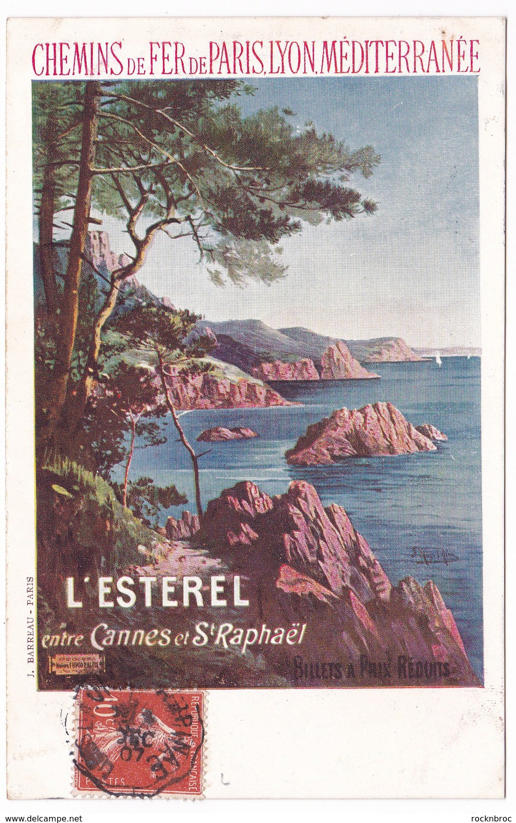 CPA Chemins De Fer De Paris Lyon Méditerranée PLM "L'Esterel Entre Cannes Et St Raphaël" - Autres & Non Classés