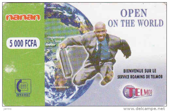 BURKINA FASO, RECHARGE Telmob Card 5000 FCFA, Onatel, - Burkina Faso