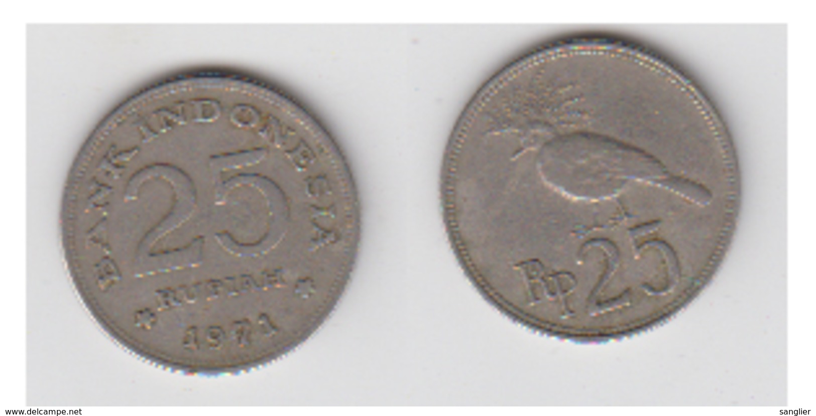 25 RUPIAH 1971 - Indonesien