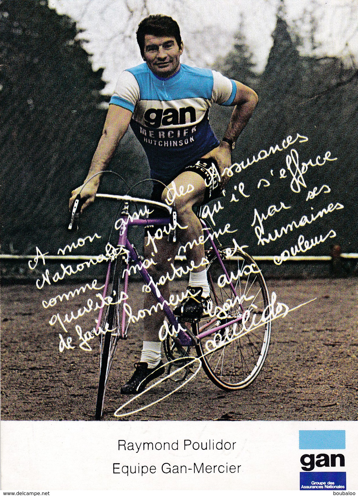RAYMOND POULIDOR SURNOMME POUPOU (TOUR DE FRANCE 1972) - Sportsmen