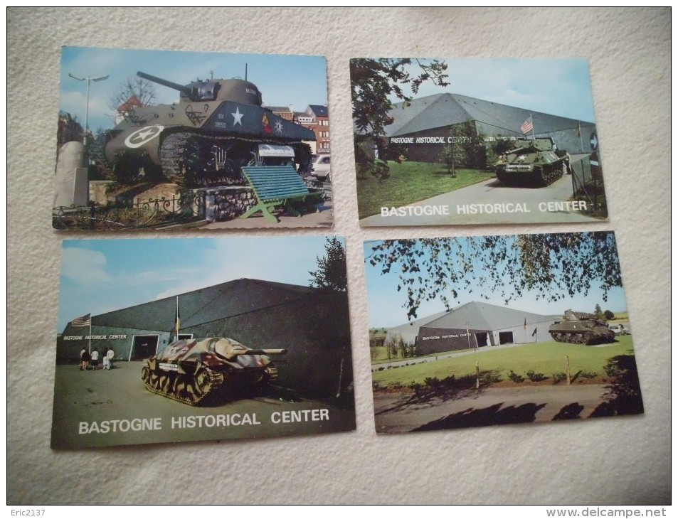 4 Cartes BASTOGNE...MEMORIAL AMERICAIN (3) Et PLACE MAC AULIFFE - Guerra 1939-45