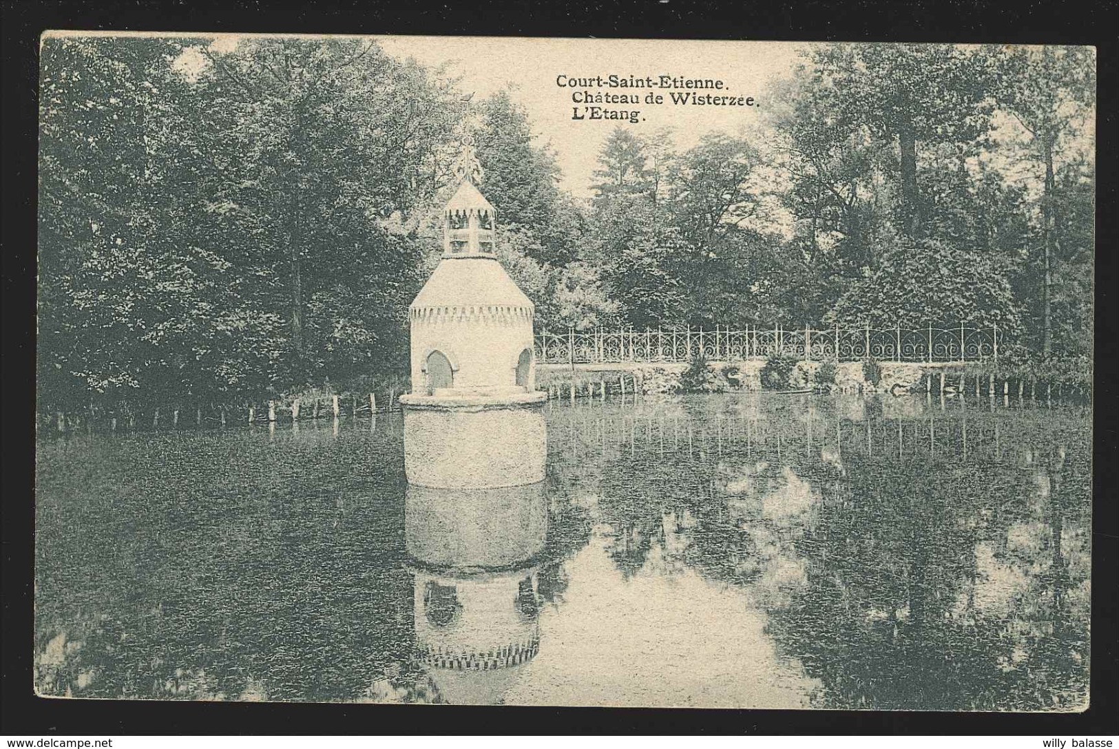 +++ CPA - COURT SAINT ETIENNE - Château De WISTERZEE - L'Etang - Bertels   // - Court-Saint-Etienne