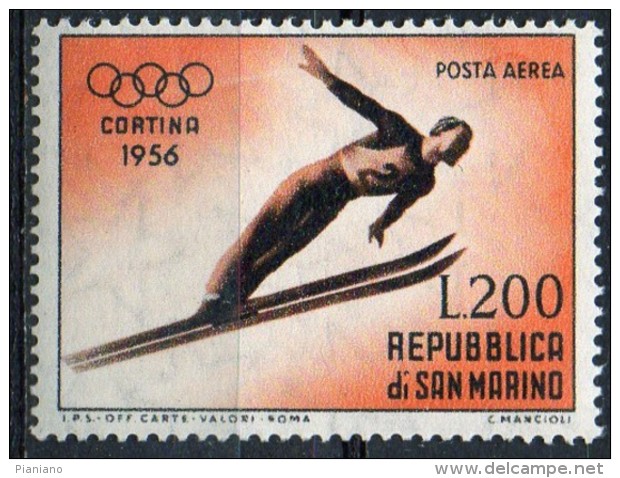 PIA - SAN  MARINO  - 1955 : 7° Giochi Olimpici Invernali Di Cortina D´ Ampezzo  -  (SAS  P.A. 116) - Inverno1956: Cortina D'Ampezzo