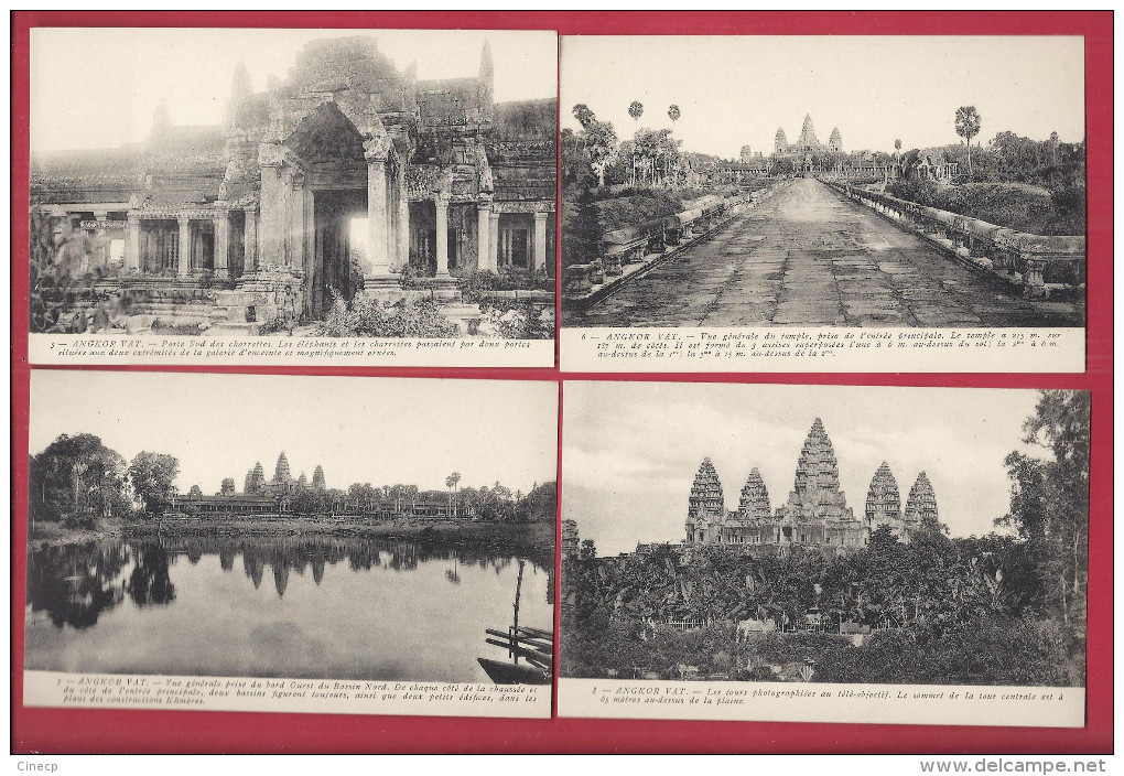 RARE SERIE DE 58 CPA SUR LE SITE D´ ANGKOR - N° 1 à 30, 32 à 38, 40 à 60 - SCAN DU LOT Beau Plan - Cambodia