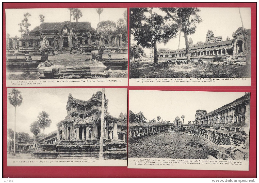 RARE SERIE DE 58 CPA SUR LE SITE D´ ANGKOR - N° 1 à 30, 32 à 38, 40 à 60 - SCAN DU LOT Beau Plan - Cambodia