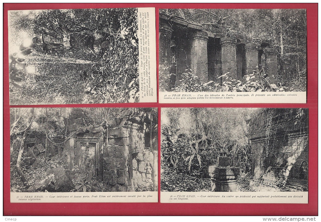 RARE SERIE DE 58 CPA SUR LE SITE D´ ANGKOR - n° 1 à 30, 32 à 38, 40 à 60 - SCAN DU LOT Beau plan