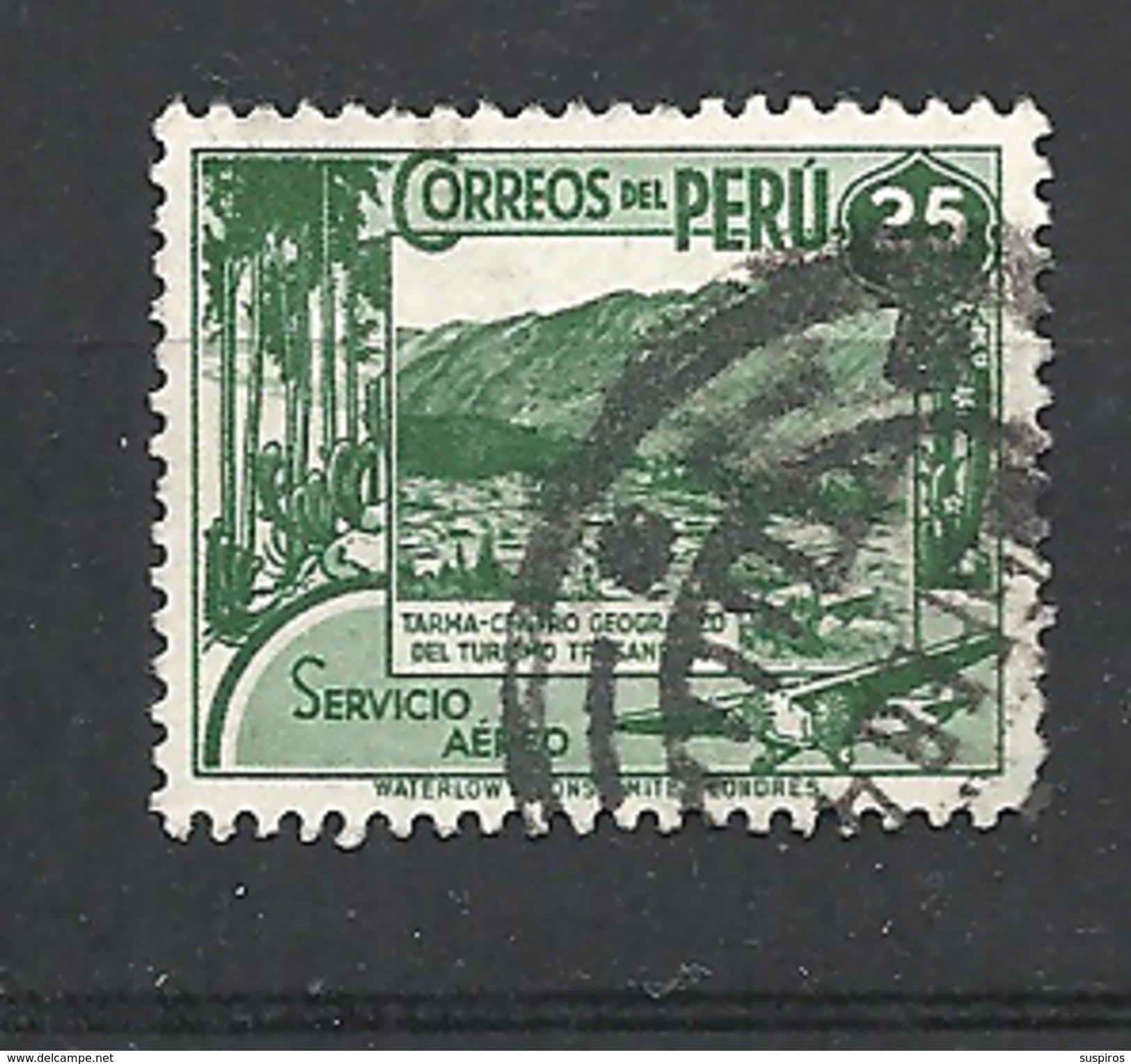 PERU     1938 Airmail - Local Motives  USED TARMA - Peru