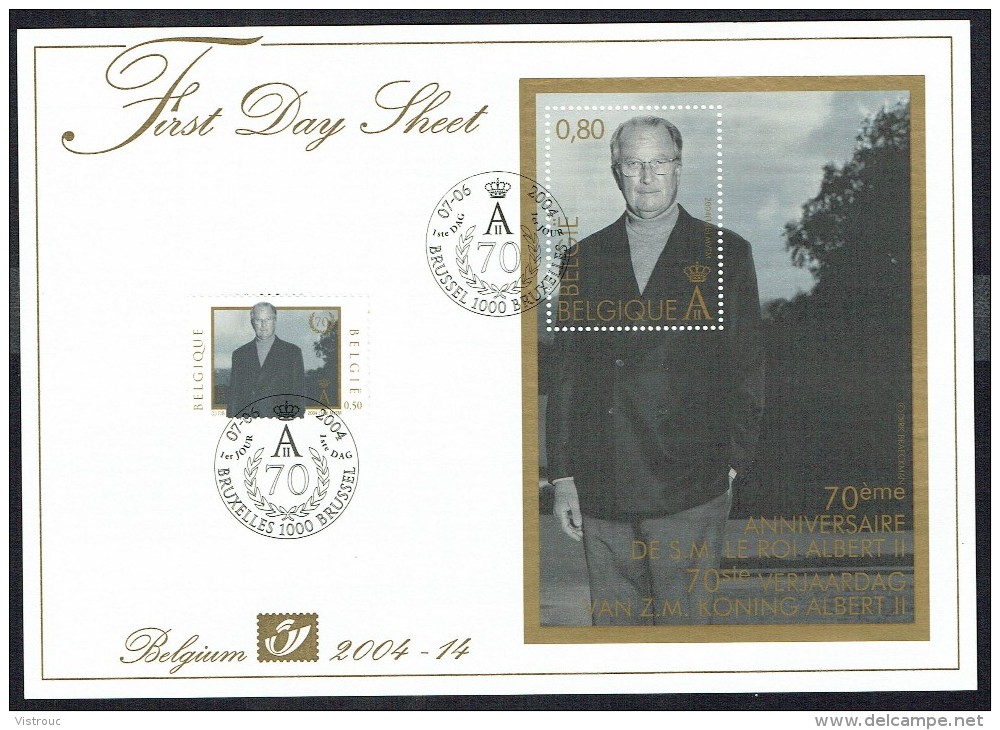 FDS 2004 - 14 - COB N° 3289/90 BL N° 113 - Roi ALBERT II. - 2001-2010