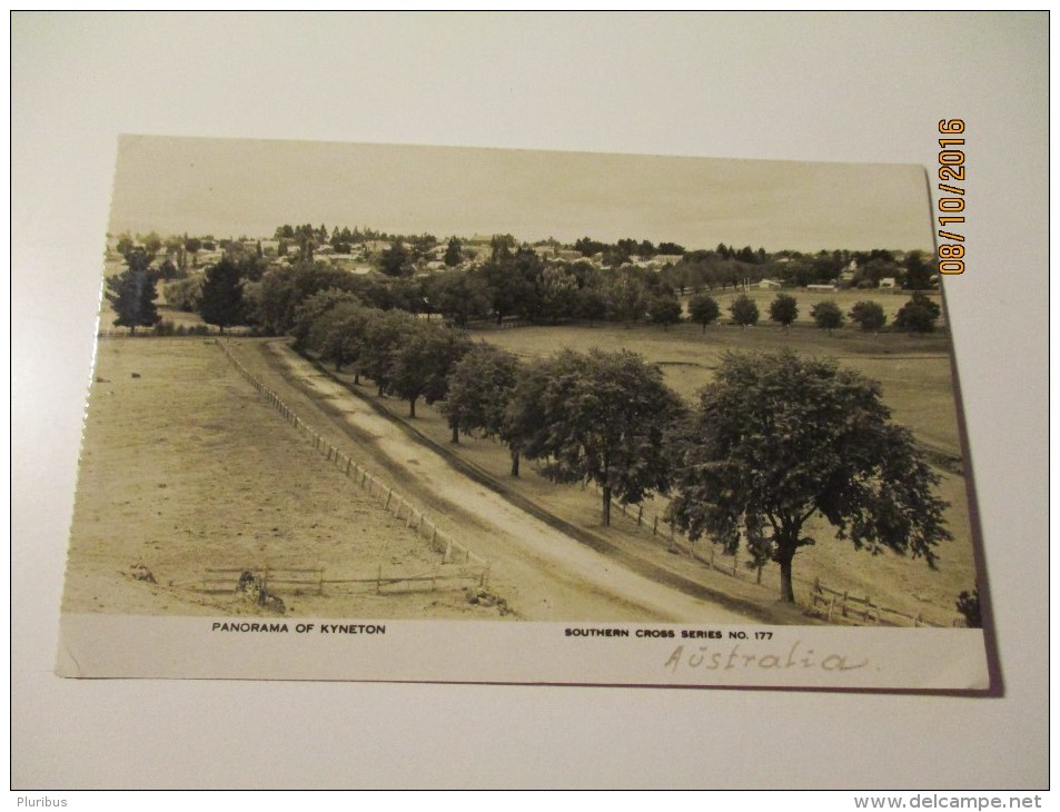 AUSTRALIA  PANORAMA OF KYNETON   , OLD  POSTCARD , 0 - Altri & Non Classificati