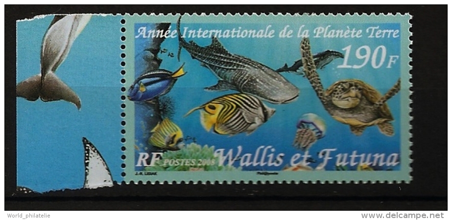 Wallis & Futuna 2008 N° 674 ** Planète, Poissons, Poisson, Baleine Bleue, Méduse, Corail, Tortue Marine, Tortoise, Mer - Unused Stamps