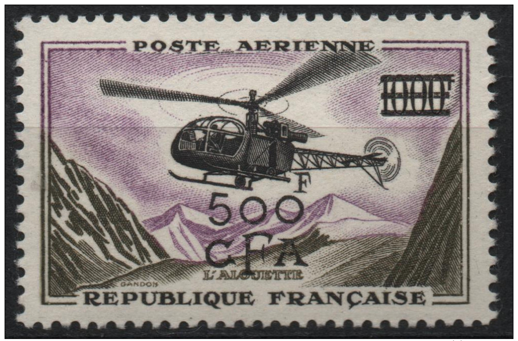 Réunion CFA: Y Et T PA No 57 *. "Alouette". - Airmail