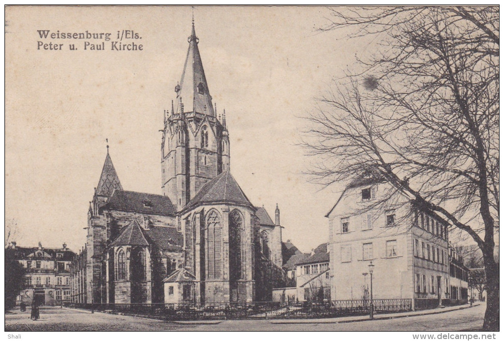 CPA WEISSENBURG I/ELS PETER U PAUL KIRCHE - Weissenburg