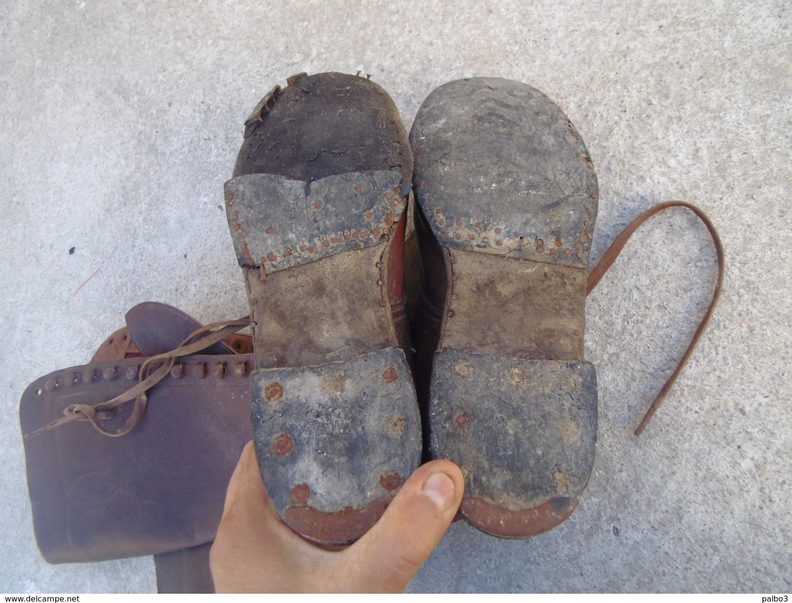 paire de bottes francaise d´officier dit d´aviateur ww1 poilus