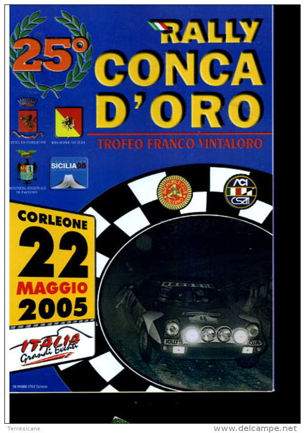 RALLY CONCA D'ORO 2005 CARTOLINA UFFICIALE - Other & Unclassified
