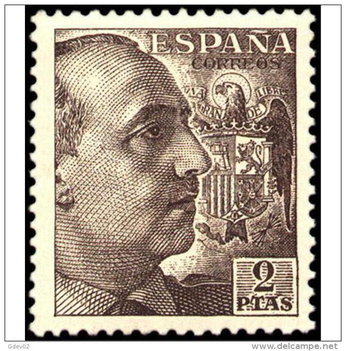 ES1057STV-LFT***1057STCSC.España.Spain  Espagne. General FRANCO .1945/55. (Ed 1057**) Sin Charnela - Otros & Sin Clasificación