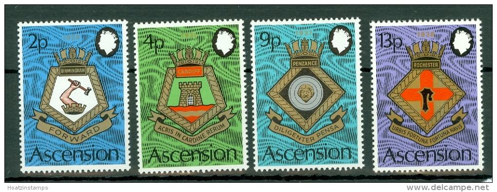 Ascension: 1973   Royal Naval Crests (Series 5)     MNH - Ascension