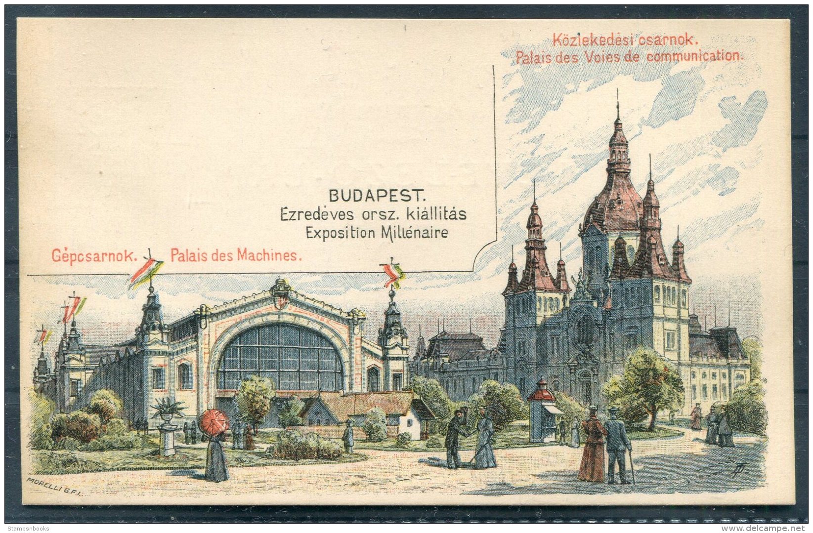 Hungary Postal Stationery Postcard, Budapest Exposition, Palais Des Machines - Ganzsachen