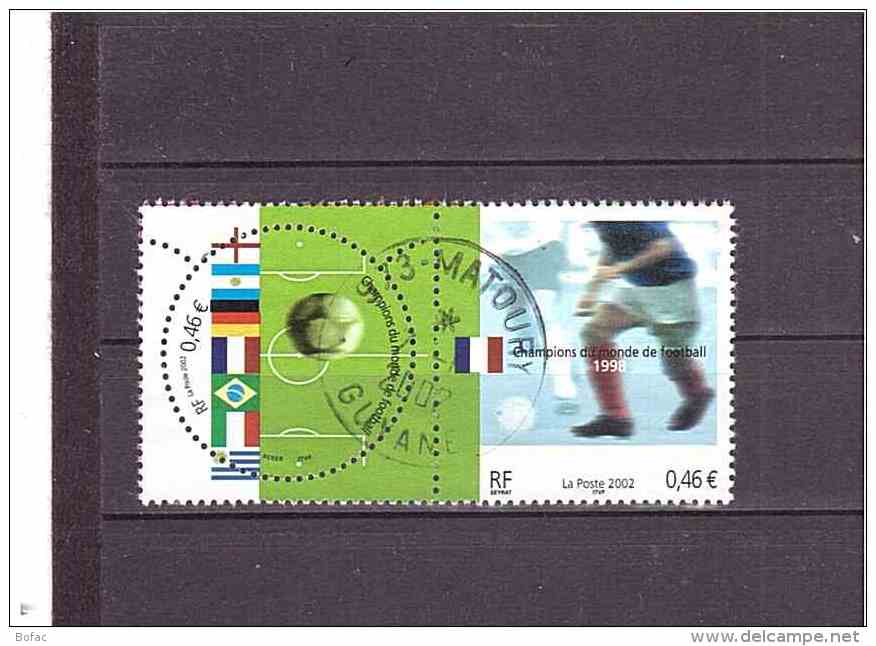 3483 3484   OBL  Y&amp;T  Coupe Du Monde De Football 2002  *FRANCE 154/47 - Oblitérés