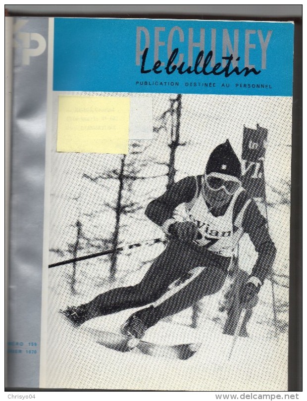 Livre Reliure De 17 N° Pechiney Le Bulletin Usines Argentiere La Bessée Chedde Gardanne Auzat Sabart 1970 à 1972 - Science