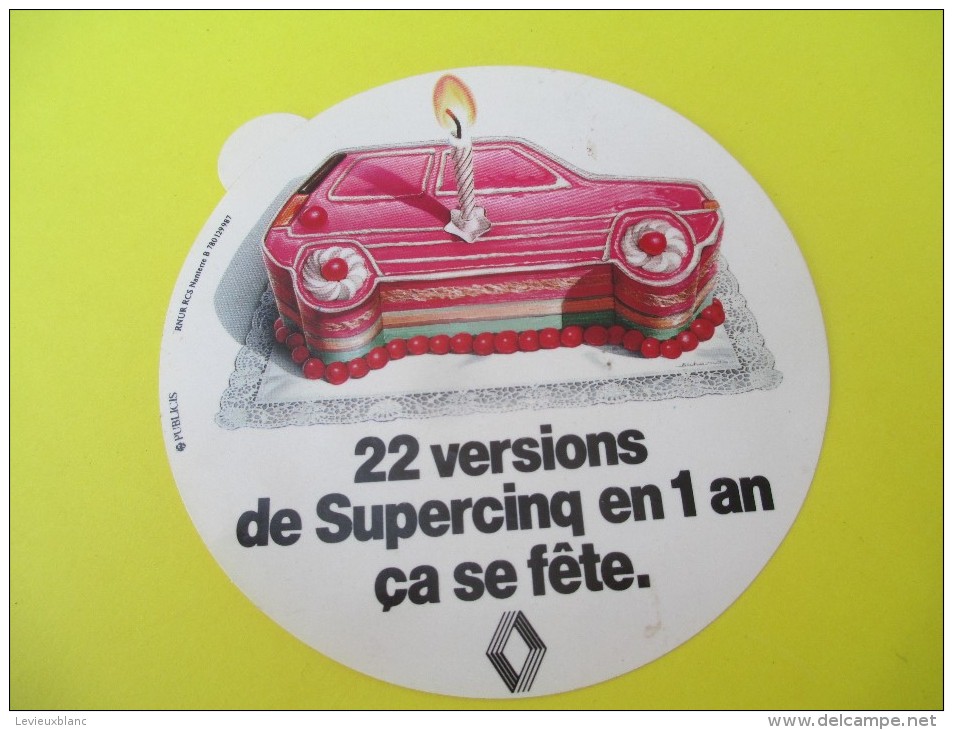 Automobile/RENAULT/22 Versions De Supercinq En 1 An ça Se Fête/ Années 1985-1990    ACOL87 - Adesivi