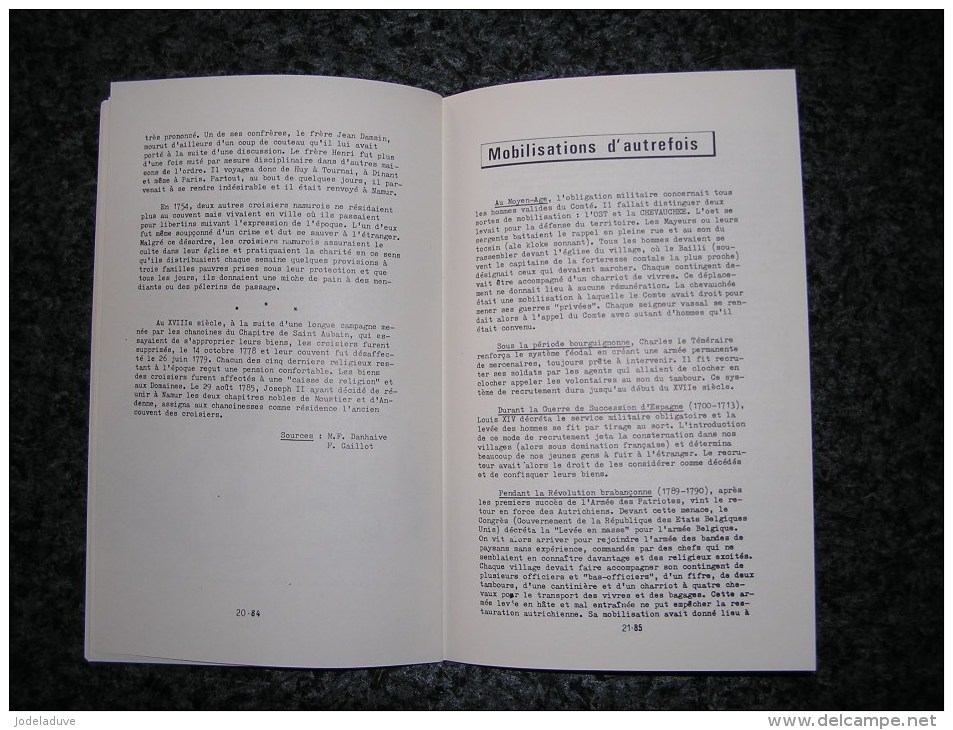 PAYS DE NAMUR Revue N° 39 Régionalisme Bouvignes Moulin de Sambre Haquenée Mariée An 40 Crosiers Spots Mozet Sombreffe