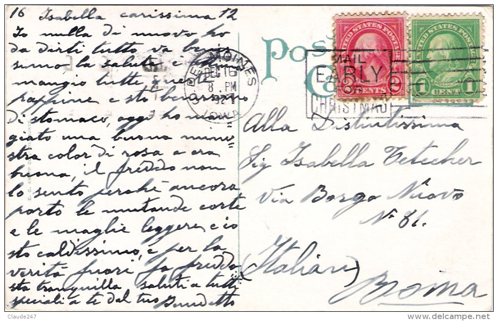 1928 Post Card  Hotel Fort Des Moines - Des Moines